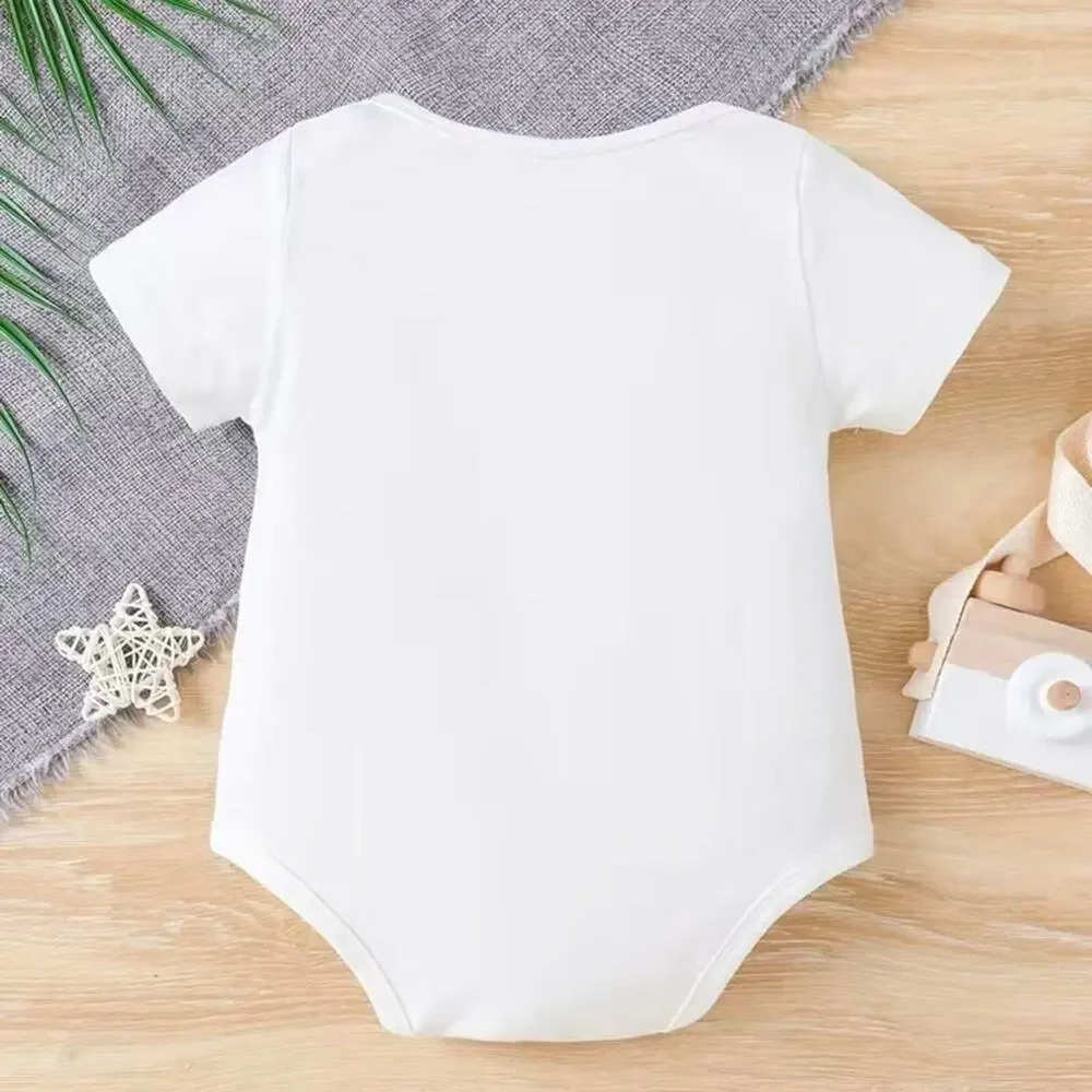 New Baby boy girl “house white” romper12-18 months